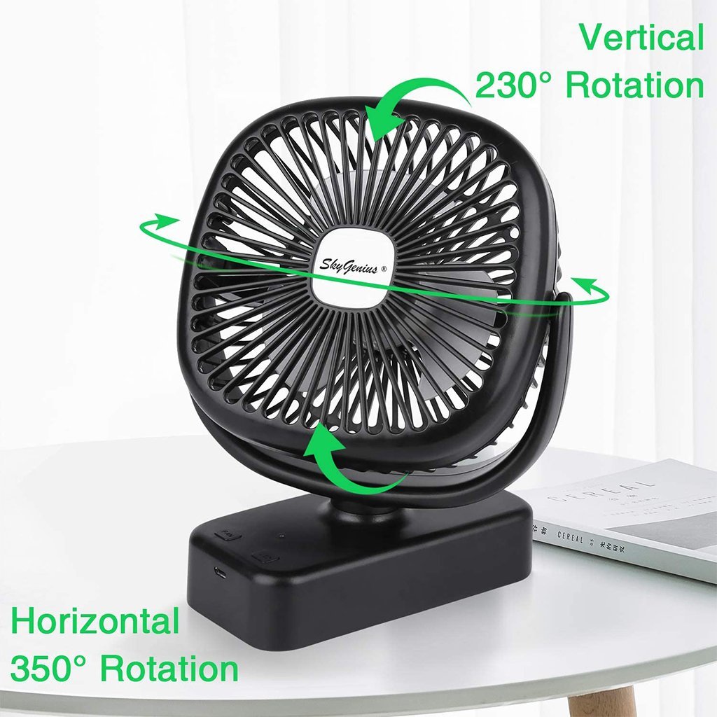 Y12 5-inch camping fan with LED light - SkyGenius Online